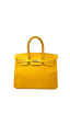 HERMES Birkin 35cm Yellow Epson Leather Gold Hardware Handbag