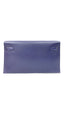 HERMES Kelly Cut 18 Dark Blue Mysore Goatskin Leather Gold Hardware Handbag